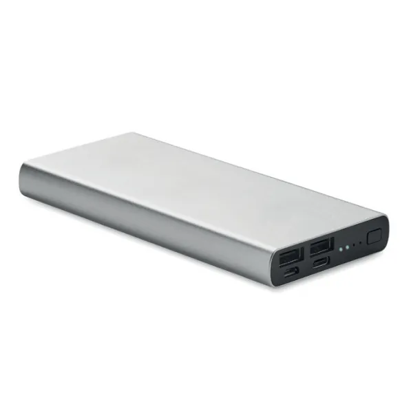 POWERFLAT 8 C Prijenosna baterija, 10 000 mAh Mat srebrna