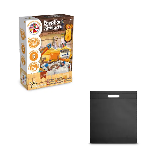 Ancient Egypt Excavation Kit IV Educational game supplied with a non-woven gift bag (80 g/m²) Black