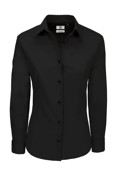  Heritage LSL/women Poplin Shirt - B&C Black