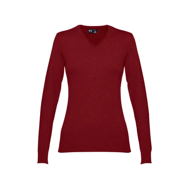 MILAN WOMEN Women's V-neck jumper Burgundy