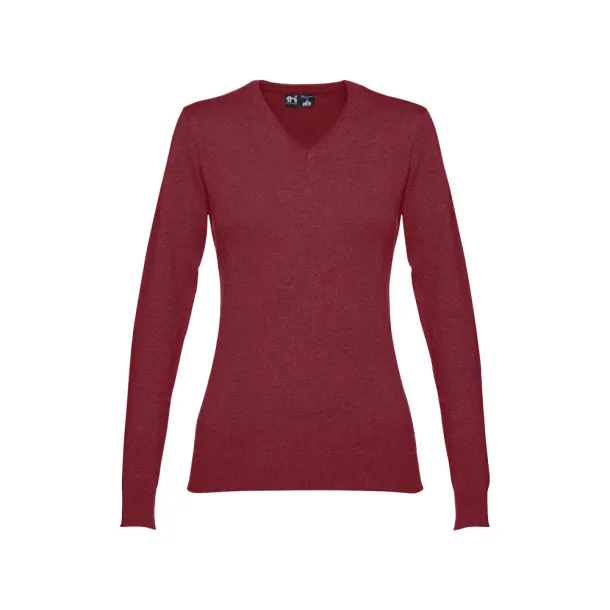 MILAN WOMEN Women's V-neck jumper Burgundy