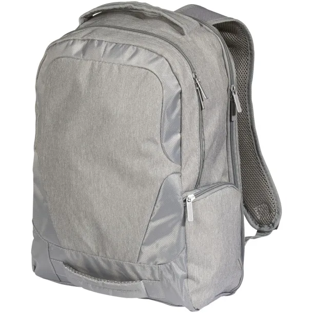 Overland 17" TSA laptop backpack Heather grey