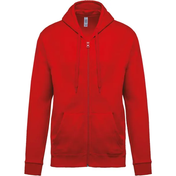  Hoodica s patentom,280 g/m2 - Kariban Crvena