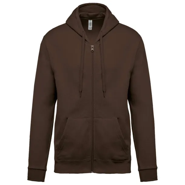  FULL ZIP HOODED SWEATSHIRT - Kariban Chocolate