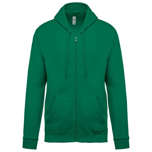  Hoodica s patentom,280 g/m2 - Kariban Kelly zelena