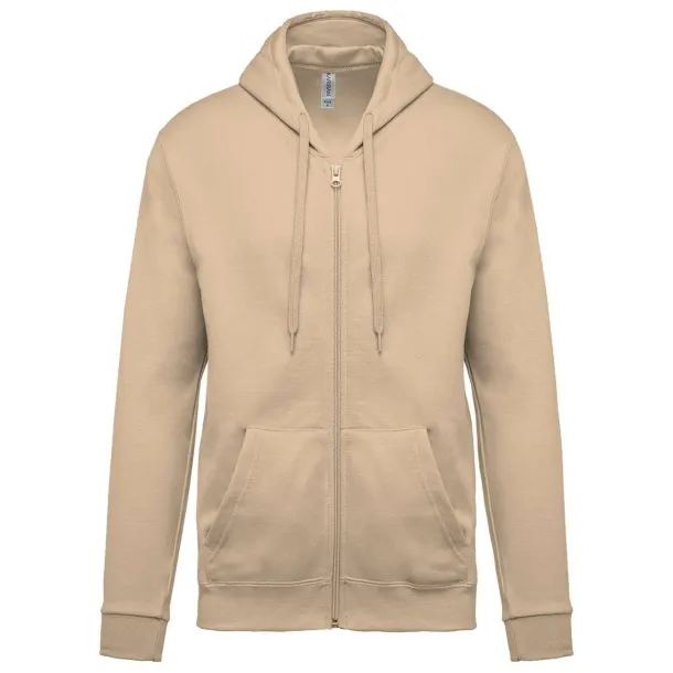  FULL ZIP HOODED SWEATSHIRT - Kariban Pjesak smeđa