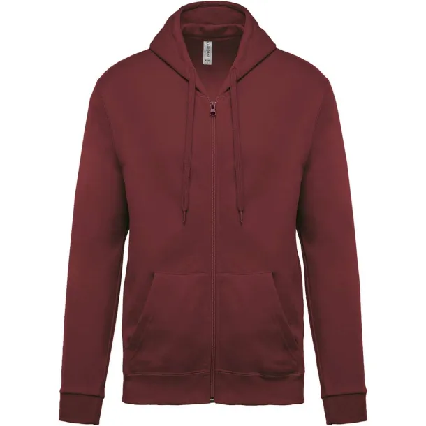  FULL ZIP HOODED SWEATSHIRT - Kariban Wine