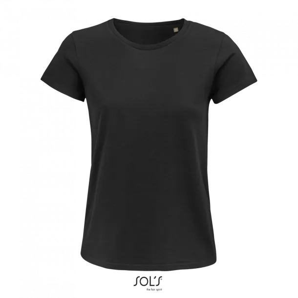  SOL'S CRUSADER WOMEN - ROUND-NECK FITTED JERSEY T-SHIRT - SOL'S Black