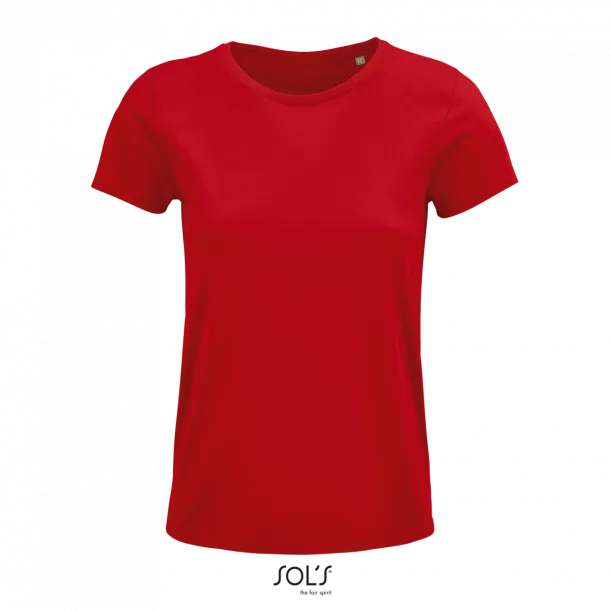  SOL'S CRUSADER WOMEN - ROUND-NECK FITTED JERSEY T-SHIRT - SOL'S Red