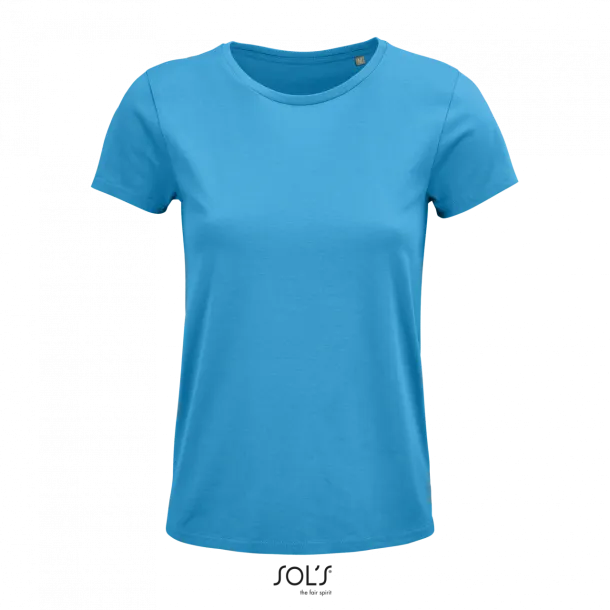  SOL'S CRUSADER WOMEN - ROUND-NECK FITTED JERSEY T-SHIRT - SOL'S Aqua