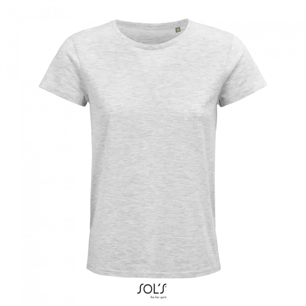  SOL'S CRUSADER WOMEN - ROUND-NECK FITTED JERSEY T-SHIRT - SOL'S Ash