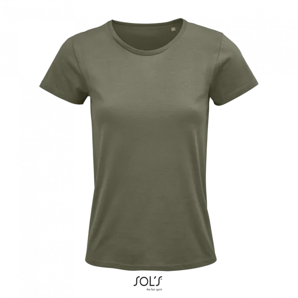  SOL'S CRUSADER WOMEN - ROUND-NECK FITTED JERSEY T-SHIRT - SOL'S Khaki