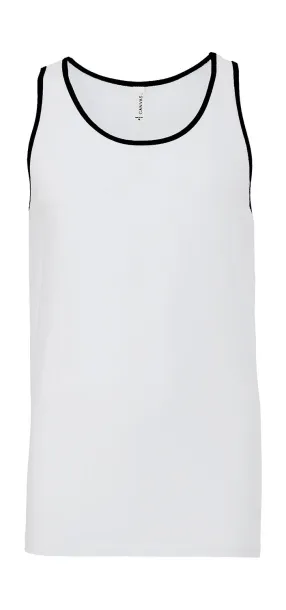  Unisex Jersey Tank - Bella+Canvas Bijela Black