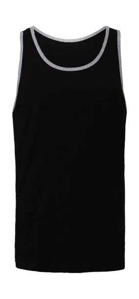  Unisex Jersey Tank - Bella+Canvas Black Athletic Heather