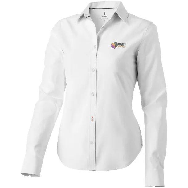 Vaillant long sleeve ladies shirt - Elevate Life White