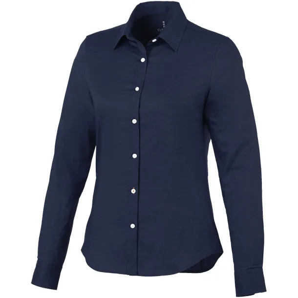 Vaillant long sleeve ladies shirt - Elevate Life Navy Blue