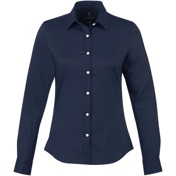 Vaillant long sleeve ladies shirt - Elevate Life Navy Blue