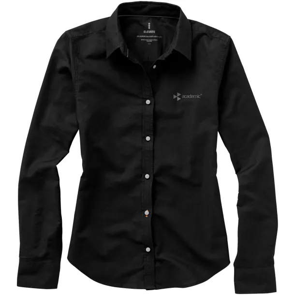 Vaillant long sleeve ladies shirt - Elevate Life Solid black