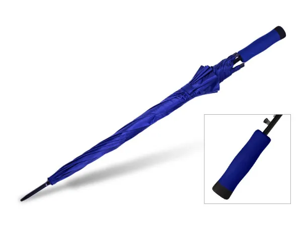 ROSSI umbrella with automatic opening black - CASTELLI Royal blue