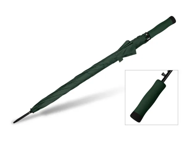 ROSSI umbrella with automatic opening black - CASTELLI Green