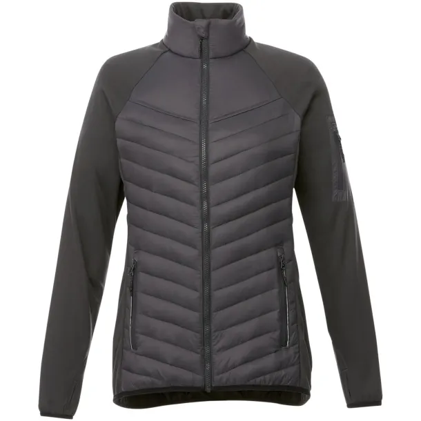 Banff hybrid insulated ladies jacket - Elevate Life Storm grey