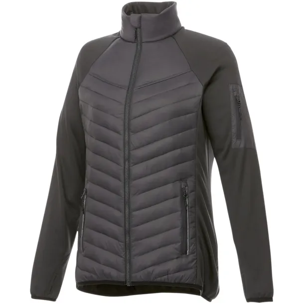 Banff hybrid insulated ladies jacket - Elevate Life Storm grey