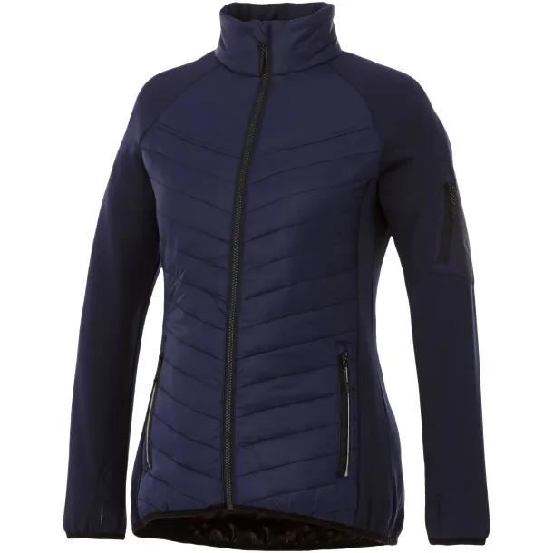 Banff hybrid insulated ladies jacket - Elevate Life Navy Blue