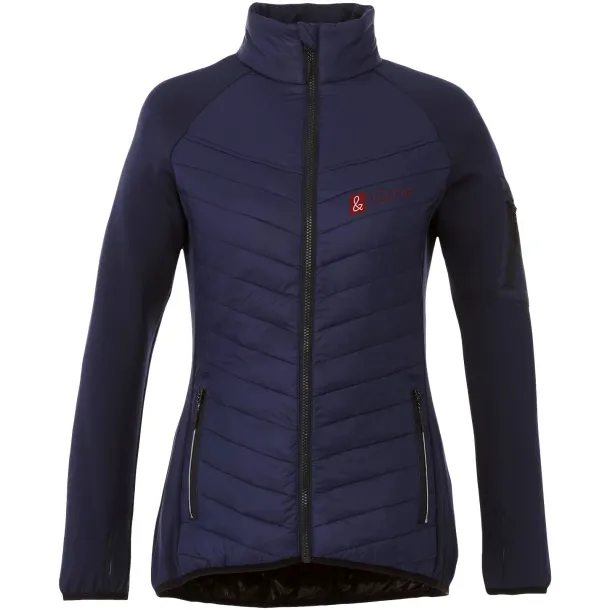 Banff hybrid insulated ladies jacket - Elevate Life Navy Blue