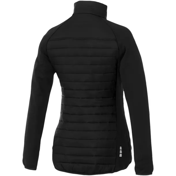 Banff hybrid insulated ladies jacket - Elevate Life Solid black