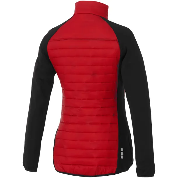 Banff hybrid insulated ladies jacket - Elevate Life Red