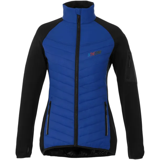 Banff hybrid insulated ladies jacket - Elevate Life Blue