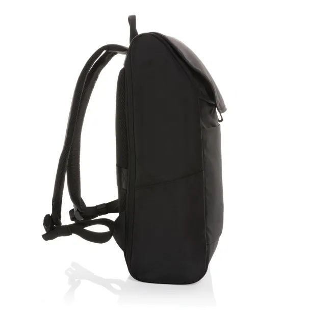  Swiss Peak Fern AWARE™ RPET allover zipper 15" backpack - Swiss Peak Black 