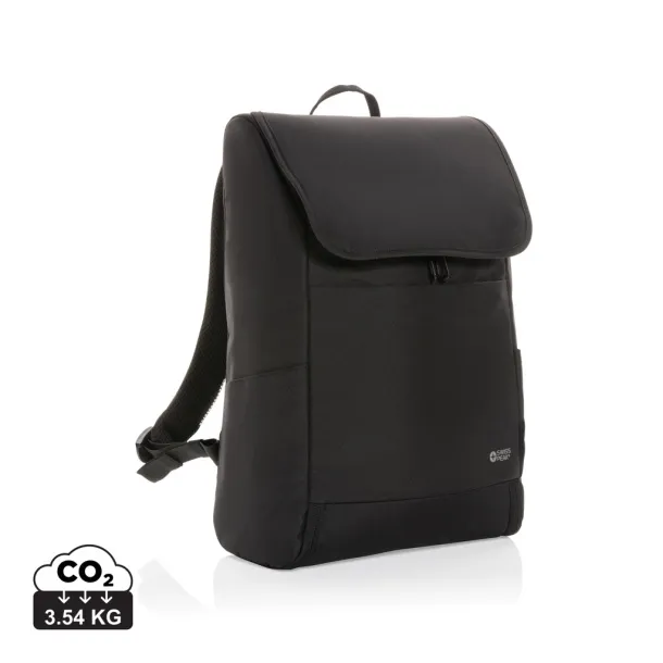  Swiss Peak Fern AWARE™ RPET ruksak za laptop 15.6" - Swiss Peak Crna