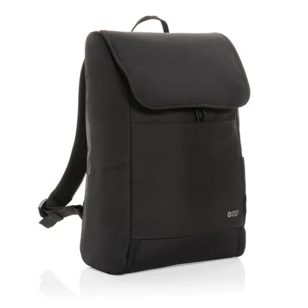  Swiss Peak Fern AWARE™ RPET ruksak za laptop 15.6" - Swiss Peak Crna