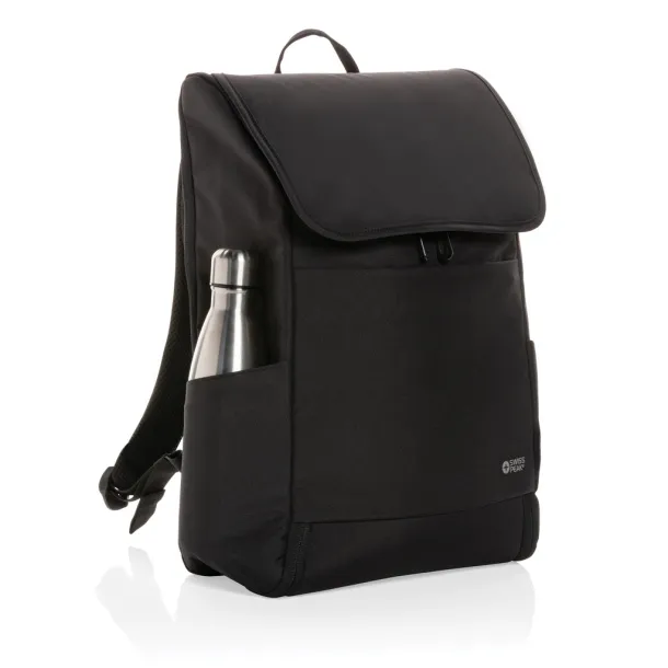  Swiss Peak Fern AWARE™ RPET ruksak za laptop 15.6" - Swiss Peak Crna