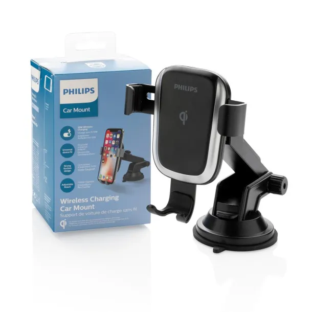  Philips 10W Qi wireless charging car mount Black