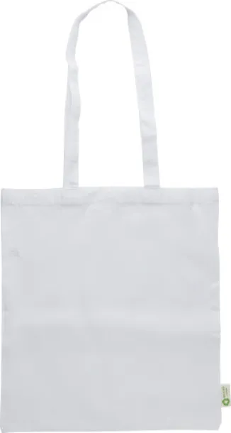 Cassiopeia Recycled cotton shopping bag (120 gsm)  Bijela