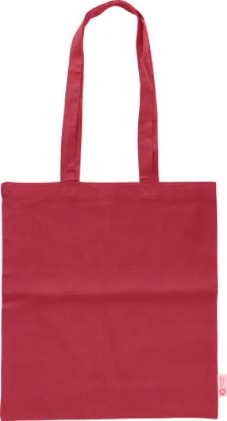 Cassiopeia Recycled cotton shopping bag (120 gsm)  Crvena