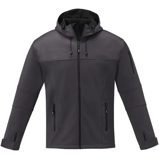 Match men's softshell jacket - Elevate Life Storm grey