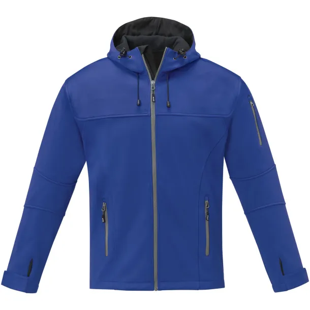 Match men's softshell jacket - Elevate Life Blue