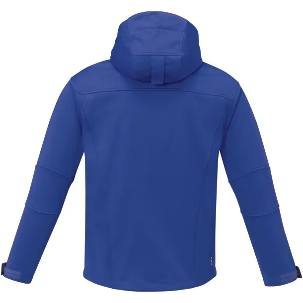 Match men's softshell jacket - Elevate Life Blue