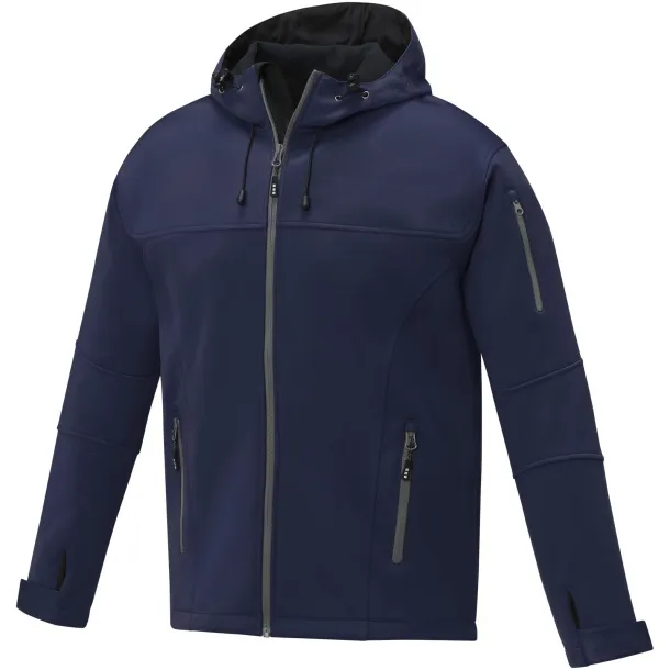 Match men's softshell jacket - Elevate Life Navy Blue