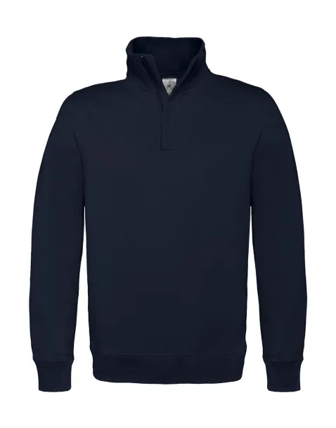  ID.004 Cotton Rich 1/4 Zip Sweat - B&C Navy