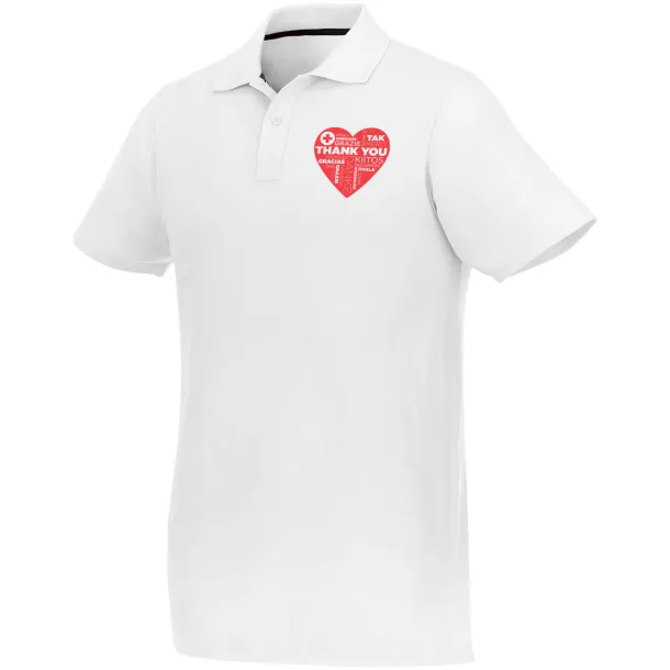 Helios short sleeve men's polo - Elevate Essentials White