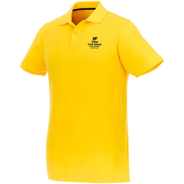 Helios short sleeve men's polo - Elevate Essentials Yellow