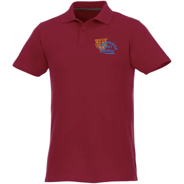 Helios short sleeve men's polo - Elevate Essentials Burgundy