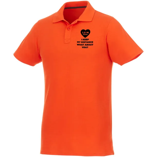 Helios short sleeve men's polo - Elevate Essentials Orange