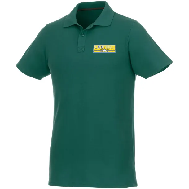 Helios short sleeve men's polo - Elevate Essentials Šumski zelena