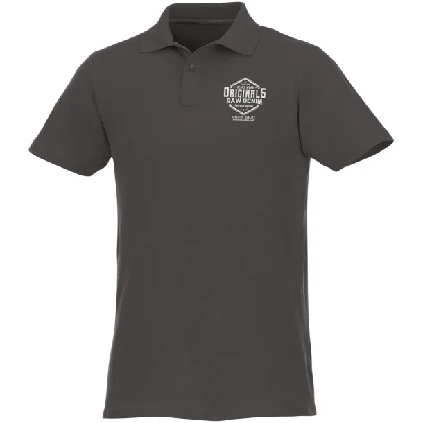 Helios short sleeve men's polo - Elevate Essentials Storm grey