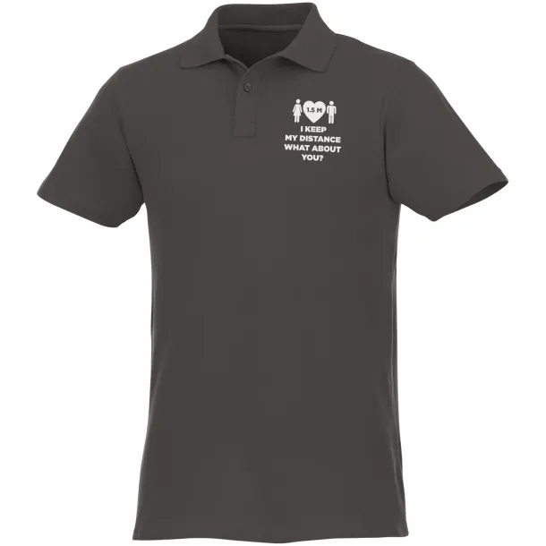 Helios short sleeve men's polo - Elevate Essentials Storm grey